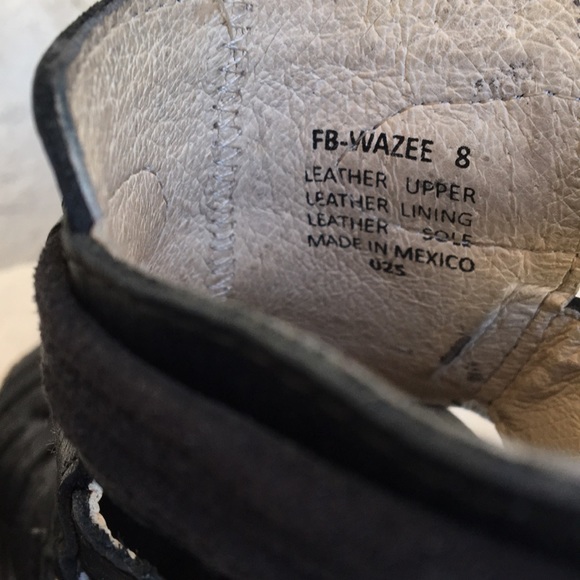 •SOLD• Freebird Leather Wazee Booties 8 fit 8.5 - Picture 7 of 7